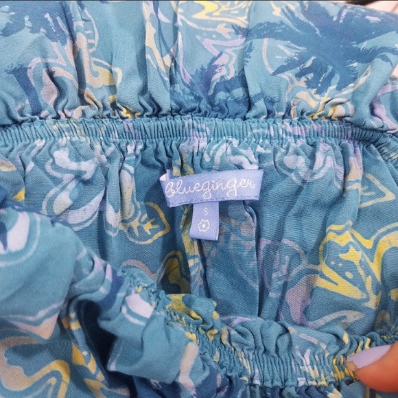 Blueginger Palms And Floral Ruffle Dress S… - Picture 4 of 4